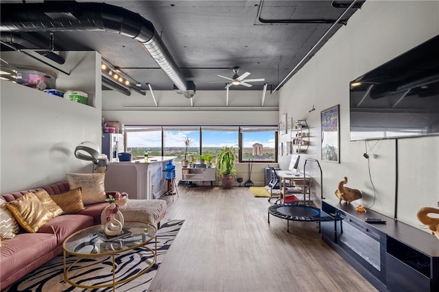 120 Ralph Mcgill Blvd NE Unit 1409, Atlanta, GA 30308 - garage featuring ceiling fan and stainless steel fridge