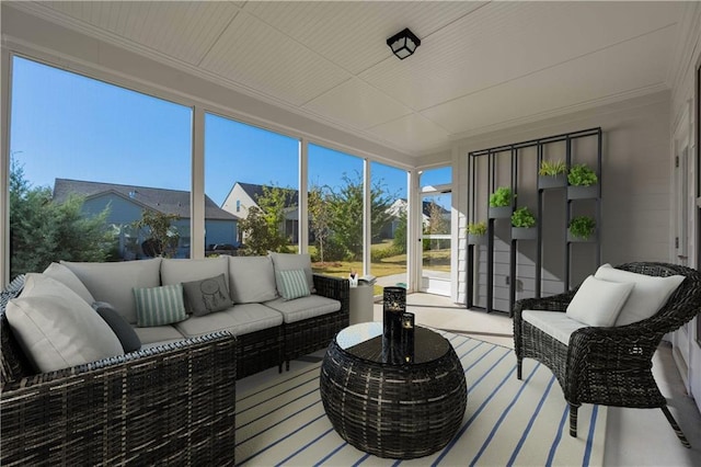 view of sunroom / solarium