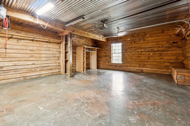 interior space featuring a garage door opener