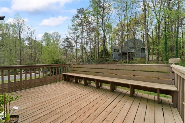 700 Bayliss Dr, Marietta, GA 30068 - deck featuring fence and stairway