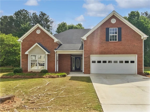 30 Trelawney Ct, Covington, GA 30016 - view of front of house featuring brick siding, driveway, and a front yard