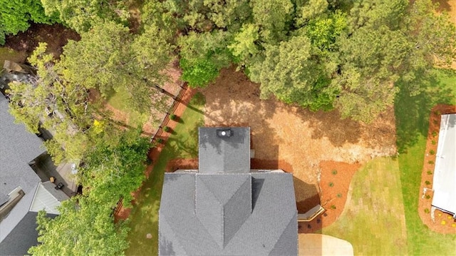 view from above of property