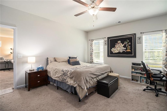 11 Rambling Oaks Dr NE, Rome, GA 30165 - carpeted bedroom with a desk and a ceiling fan