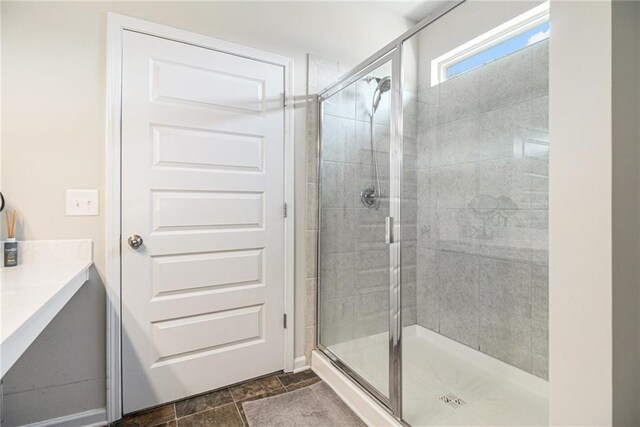 11 Rambling Oaks Dr NE, Rome, GA 30165 - full bathroom with a stall shower, stone finish flooring, and vanity