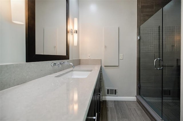 3030 Spalding Dr, Sandy Springs, GA 30350 - full bathroom with vanity and a stall shower
