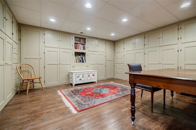 3030 Spalding Dr, Sandy Springs, GA 30350 - office space with wood finished floors, recessed lighting, and a paneled ceiling