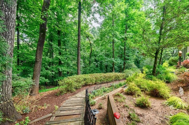3030 Spalding Dr, Sandy Springs, GA 30350 - view of yard featuring a forest view