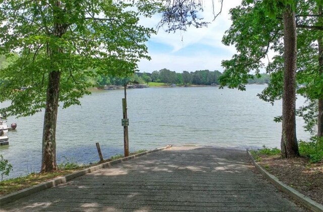 6224 Eagle Ct, Gainesville, GA 30506 - dock area featuring a water view and a boat ramp