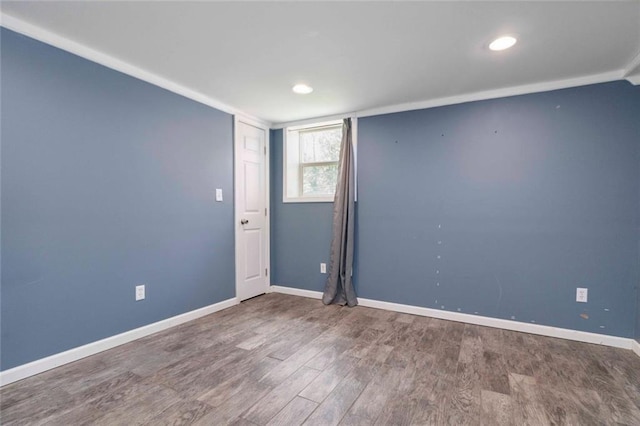 108 Buena St, Bremen, GA 30110 - spare room featuring wood finished floors and recessed lighting