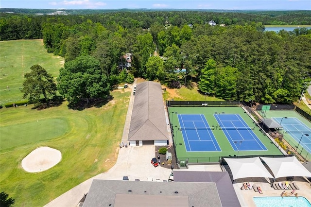 birds eye view of property