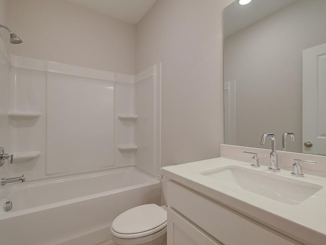 1976 Deco Dr, Kennesaw, GA 30144 - bathroom with toilet, shower / bath combination, and vanity