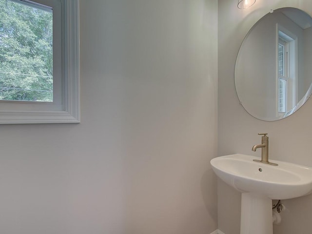 1976 Deco Dr, Kennesaw, GA 30144 - bathroom with a sink and a wealth of natural light