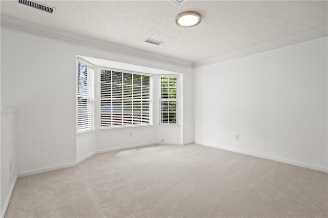 4044 Spring Cove Dr, Duluth, GA 30097 - empty room with crown molding, carpet floors, baseboards, and a textured ceiling
