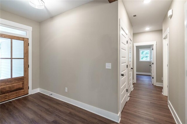 bathroom featuring vanity and wood-type flooring