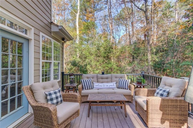 3000 The Springs Dr, Monroe, GA 30656 - wooden deck featuring an outdoor hangout area