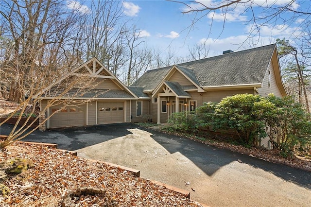 view of front of house featuring a garage