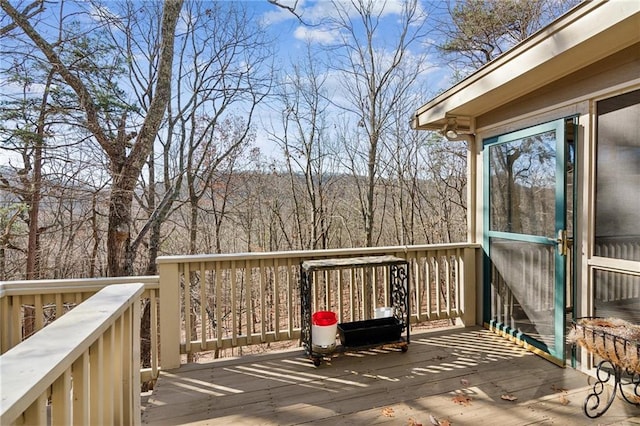 view of wooden terrace