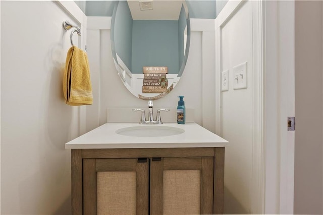 bathroom featuring vanity