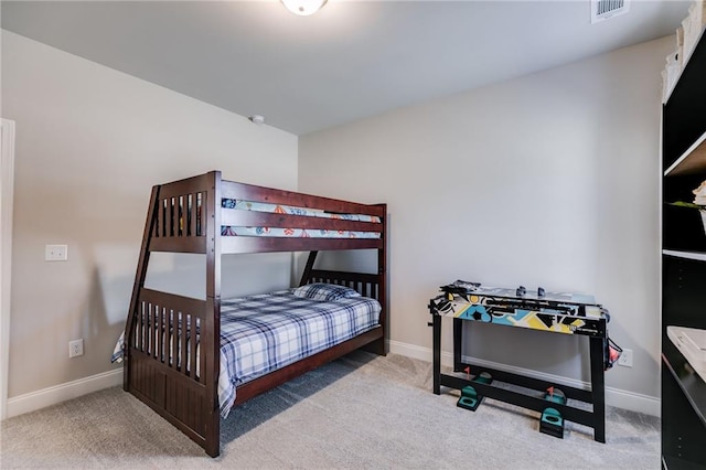 bedroom with carpet floors