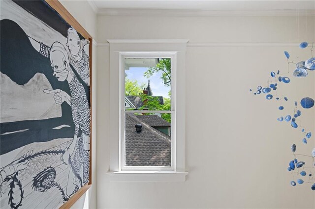 interior details featuring crown molding
