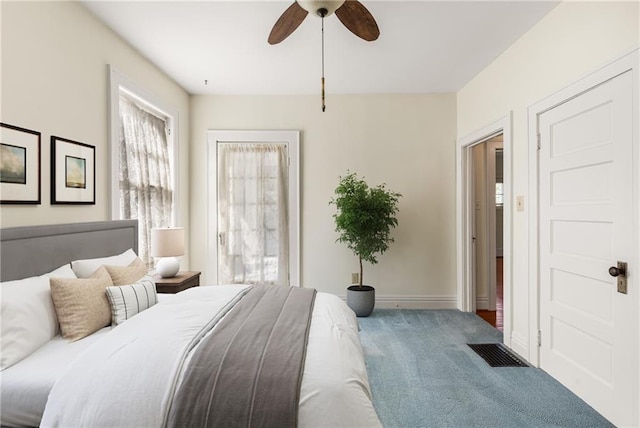 4 Arc Way NE, Atlanta, GA 30305 - bedroom featuring carpet flooring, baseboards, and ceiling fan