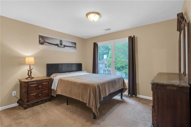 2810 Olde Town Park Dr, Norcross, GA 30071 - bedroom with visible vents, light carpet, and baseboards