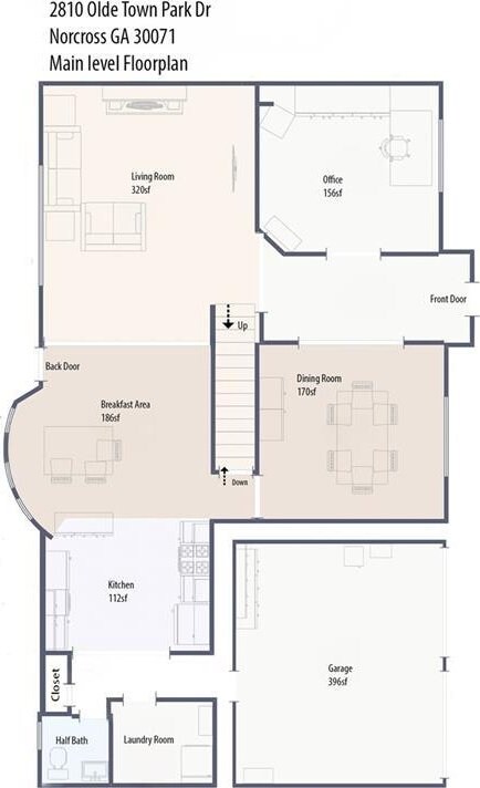 2810 Olde Town Park Dr, Norcross, GA 30071 - plan
