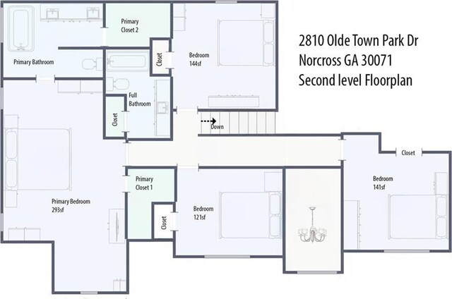 2810 Olde Town Park Dr, Norcross, GA 30071 - floor plan