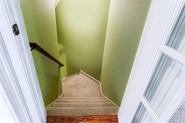 240 Chandler Walk, Loganville, GA 30052 - stairs with carpet floors and baseboards