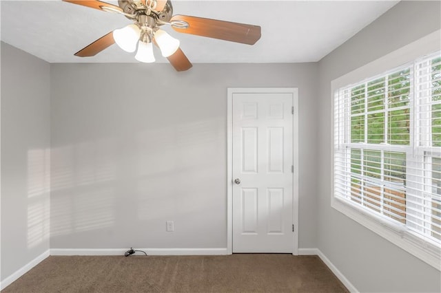 97 Spring Leaf Dr, Dallas, GA 30157 - unfurnished room featuring baseboards, a ceiling fan, and carpet flooring