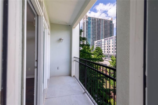 view of balcony