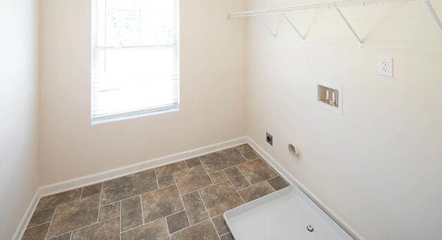 laundry area featuring electric dryer hookup and hookup for a washing machine