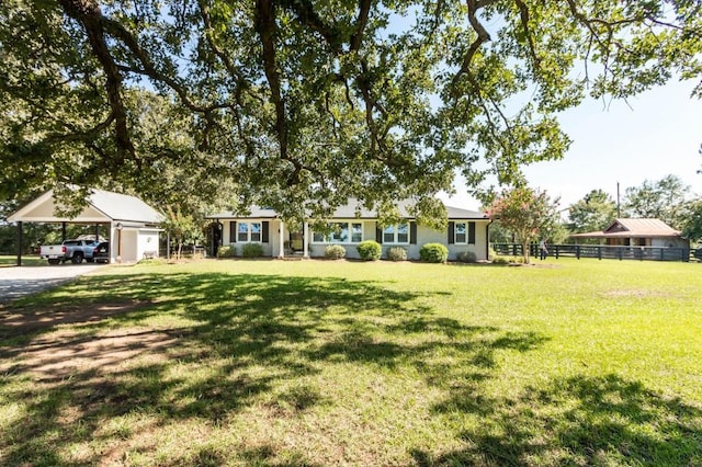 view of ranch-style home