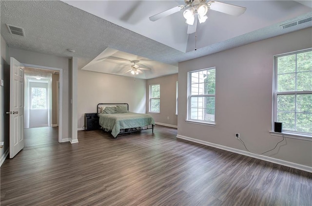 4975 Rockstone Way, Acworth, GA 30101 - bedroom with dark wood finished floors and ceiling fan