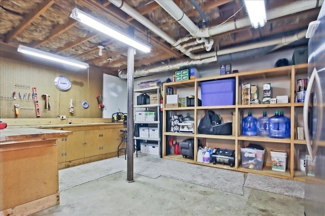 view of storage room