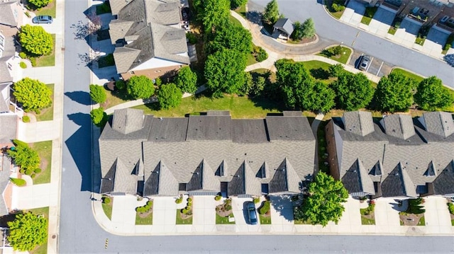 aerial perspective of suburban area