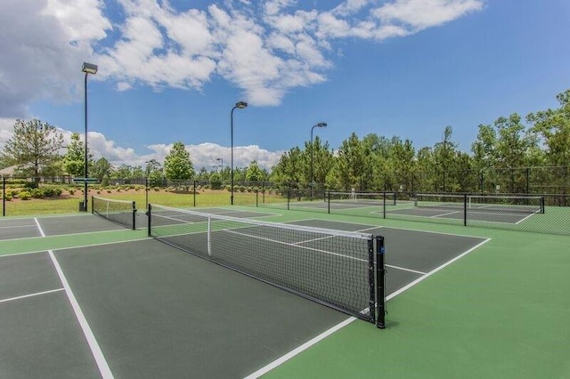 view of tennis court