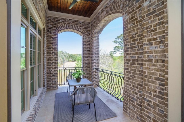 view of balcony