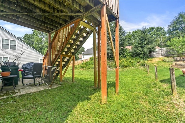 3485 Palisade Lake Dr, Duluth, GA 30096 - view of yard with stairs and a patio area