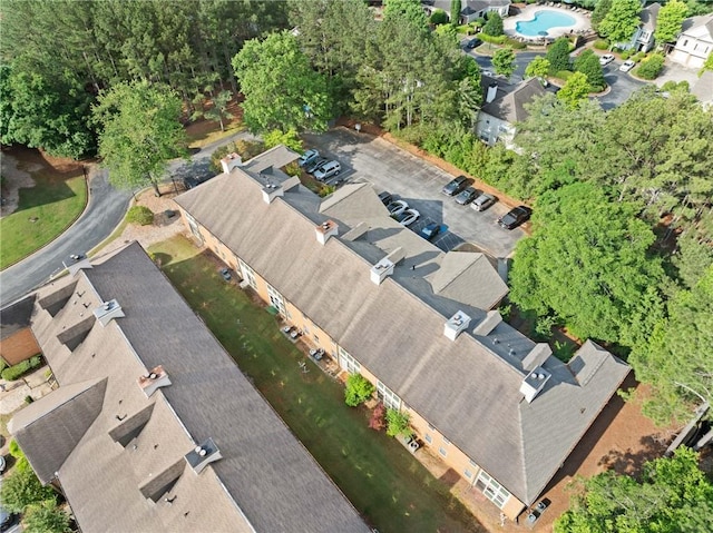 717 Beaufort Cir, Duluth, GA 30096 - aerial overview of property's location with a pool area