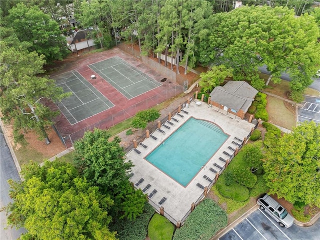 717 Beaufort Cir, Duluth, GA 30096 - drone / aerial view of a pool