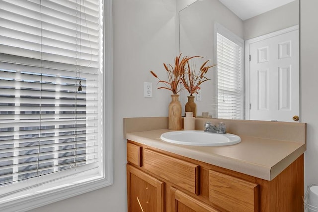 bathroom featuring vanity