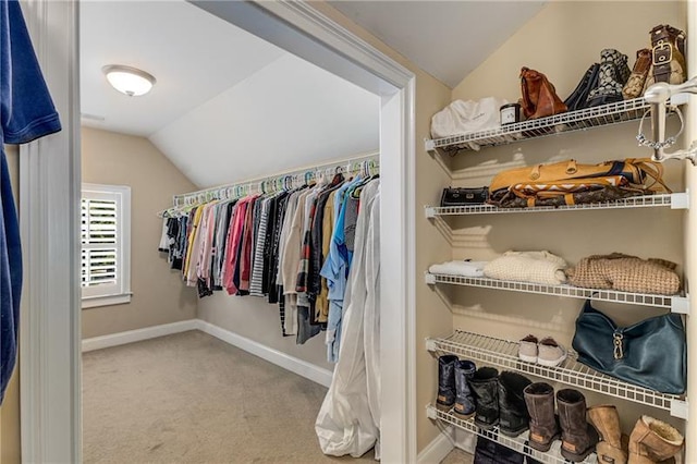 1725 Lynwood Pl, Alpharetta, GA 30004 - walk in closet with vaulted ceiling and carpet