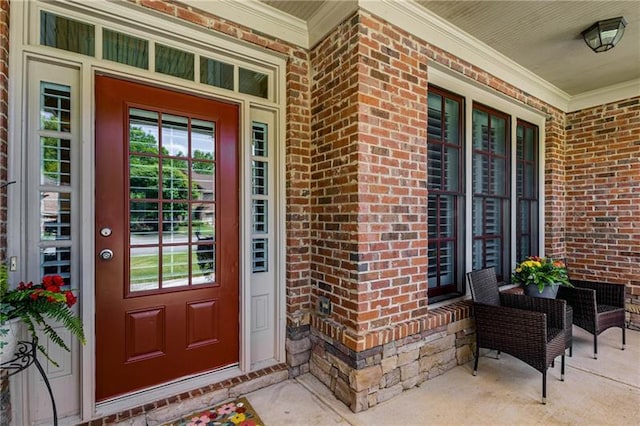 1725 Lynwood Pl, Alpharetta, GA 30004 - entrance to property with covered porch and brick siding