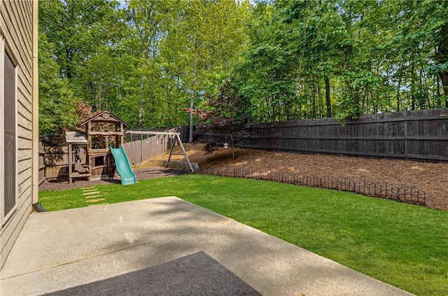 1725 Lynwood Pl, Alpharetta, GA 30004 - view of yard featuring a patio area and a playground