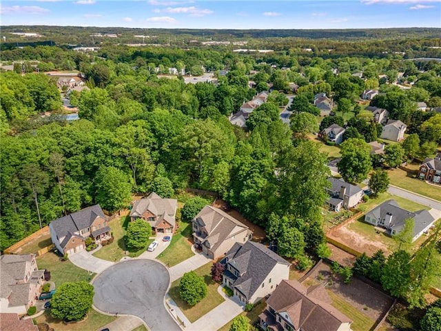1725 Lynwood Pl, Alpharetta, GA 30004 - aerial view of property's location featuring nearby suburban area and a forest