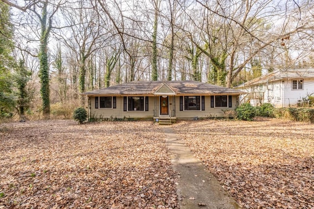 view of ranch-style home