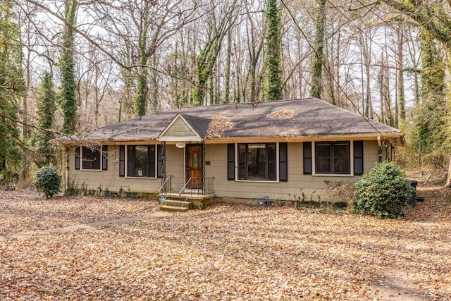 view of ranch-style house