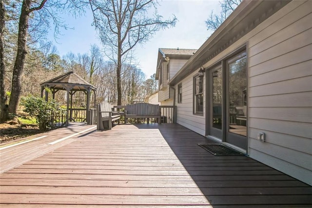 700 Hill Meadow Dr, Dacula, GA 30019 - wooden terrace with a gazebo