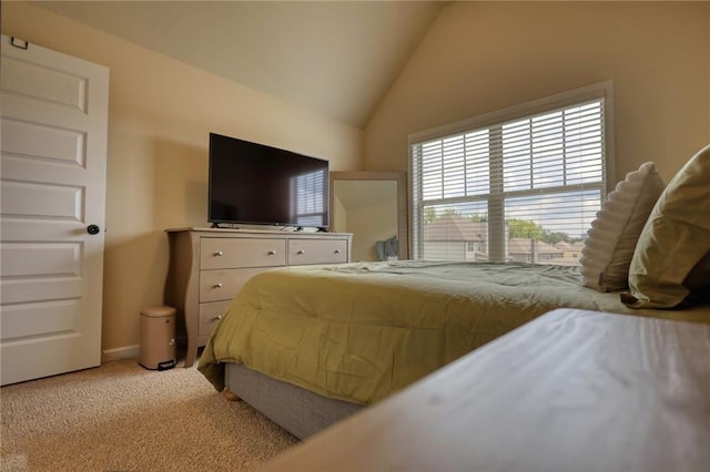 200 Baumgard, Locust Grove, GA 30248 - bedroom featuring light colored carpet and lofted ceiling